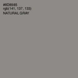 #8D8985 - Natural Gray Color Image
